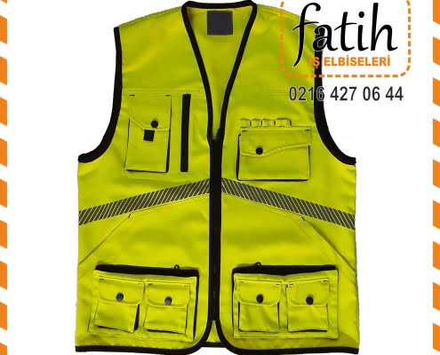 Reflektörlü iş yeleği Mühendis