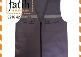 Reflektörlü Yelek Gabardin