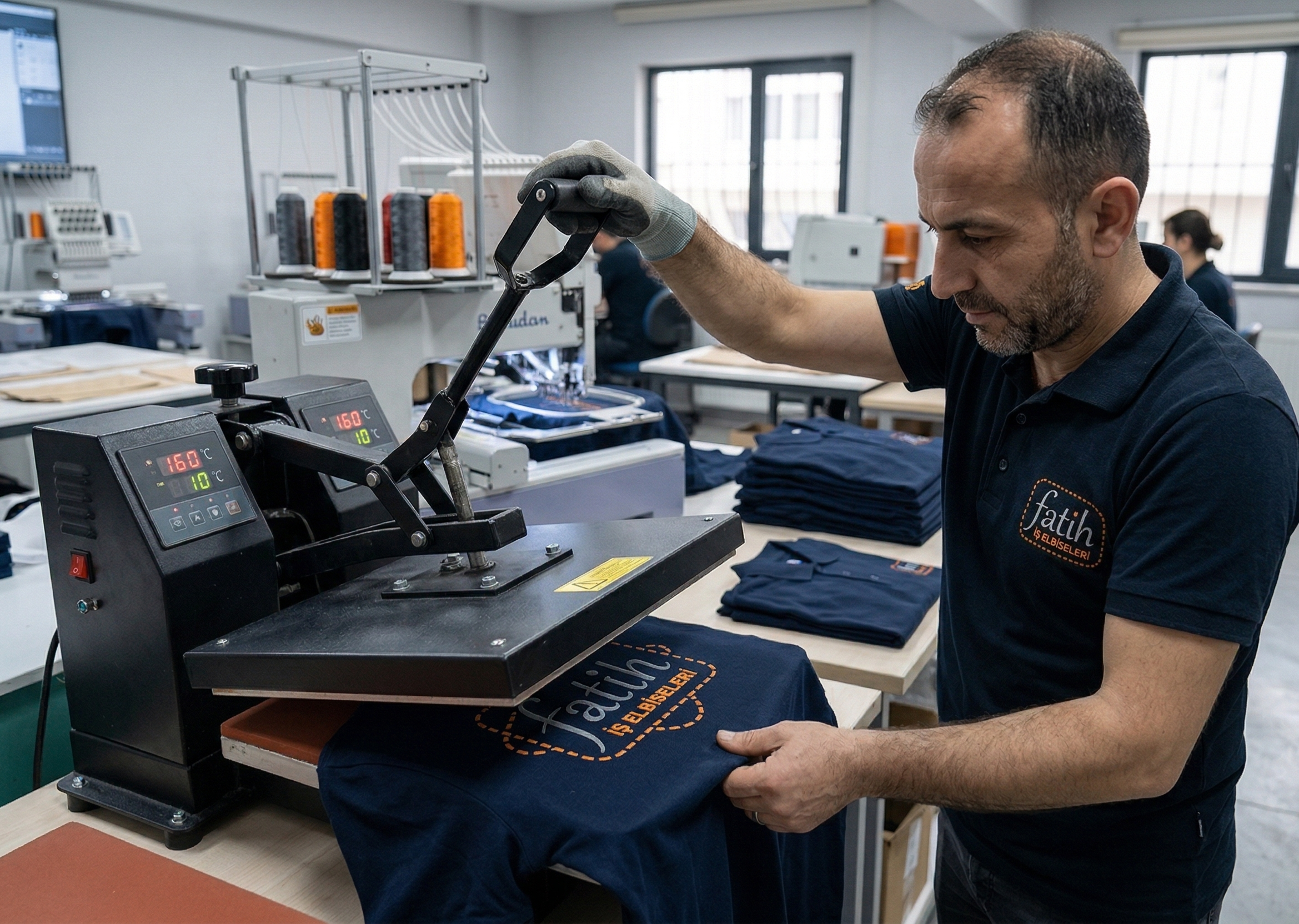 iş elbisesi Nakış ve Baskı baskılı iş kıyafetleri