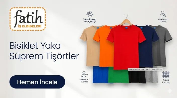 Bisiklet yaka iş tişörtü - Fatih iş elbiseleri istanbul bisiklet yaka iş elbisesi -
