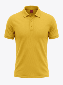 Polo Yaka Sarı Pamuk-polyester karışım tişört - Fatih iş elbiseleri istanbul -