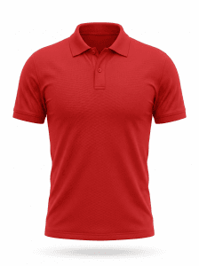 Polo Yaka kırmızı Pamuk-polyester karışım tişört - Fatih iş elbiseleri istanbul Polo Yaka kırmızı iş tişörtü, firma logolu imalat ve satış -